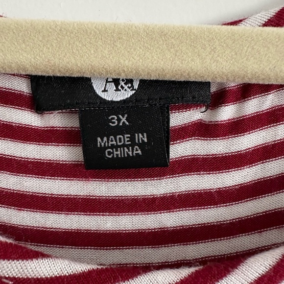 Women’s plus size 3X ruffle short sleeve tie front top. - Picture 4 of 5